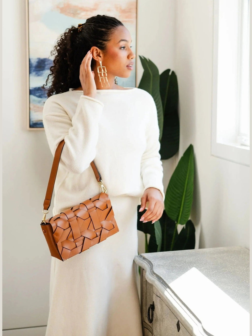 THE ZENOBIA WOVEN CLUTCH - Courbe et Compagnie