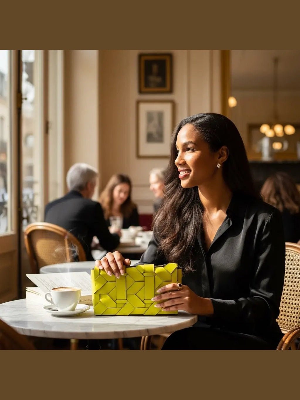 THE ZENOBIA WOVEN CLUTCH - Courbe et Compagnie