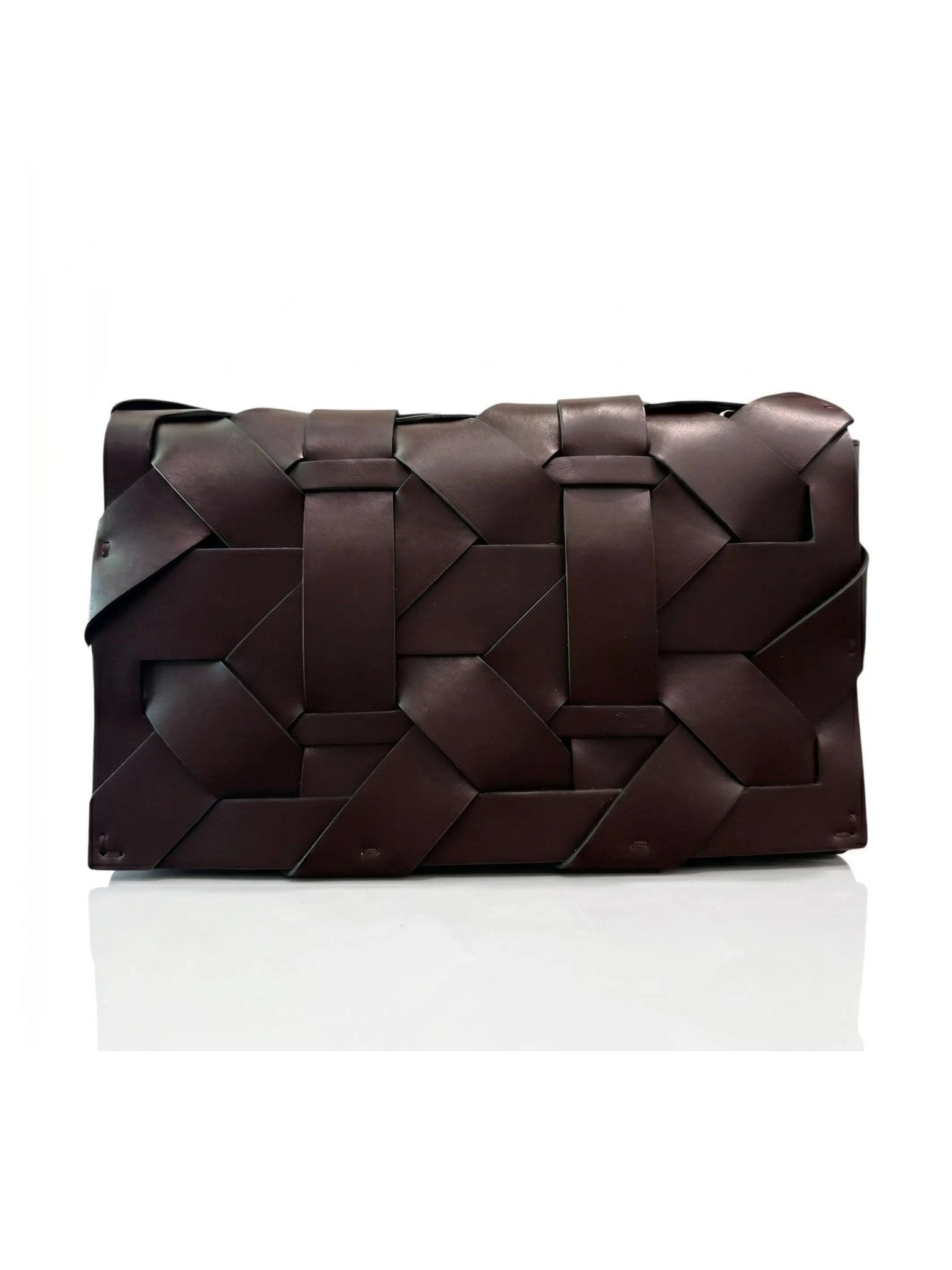 THE ZENOBIA WOVEN CLUTCH - Courbe et Compagnie