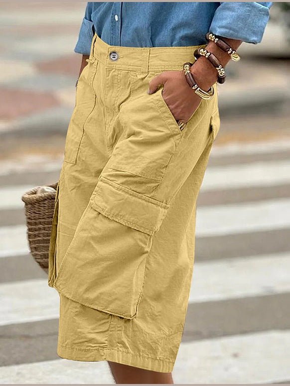 Three-dimensional Work Pants With Multiple Pockets And A 78 Length - Courbe et Compagnie