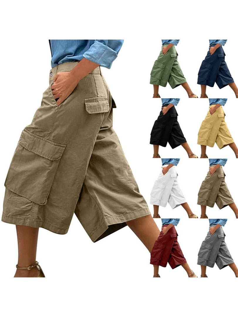 Three-dimensional Work Pants With Multiple Pockets And A 78 Length - Courbe et Compagnie