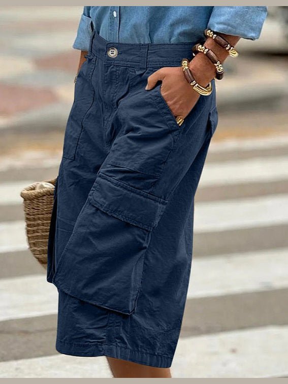 Three-dimensional Work Pants With Multiple Pockets And A 78 Length - Courbe et Compagnie