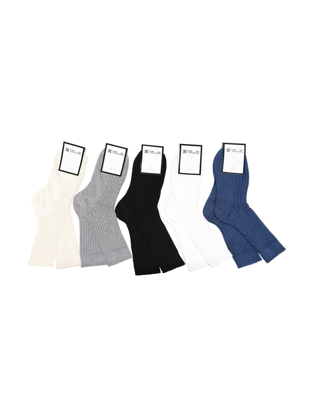 tittimitti® Women’s 100% Organic Cotton Boot Socks 3-Pack – Thick Warm Winter Crew Socks (Made in Italy) - Courbe et Compagnie