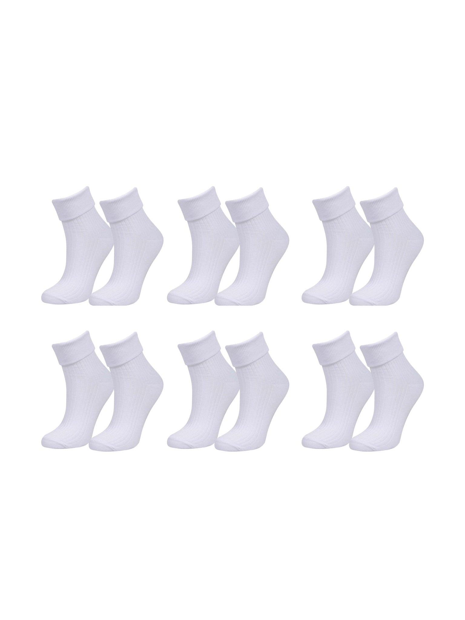 tittimitti Women’s 98% Organic Cotton Crew Socks 6-Pack – Breathable Everyday Comfort Socks - Courbe et Compagnie