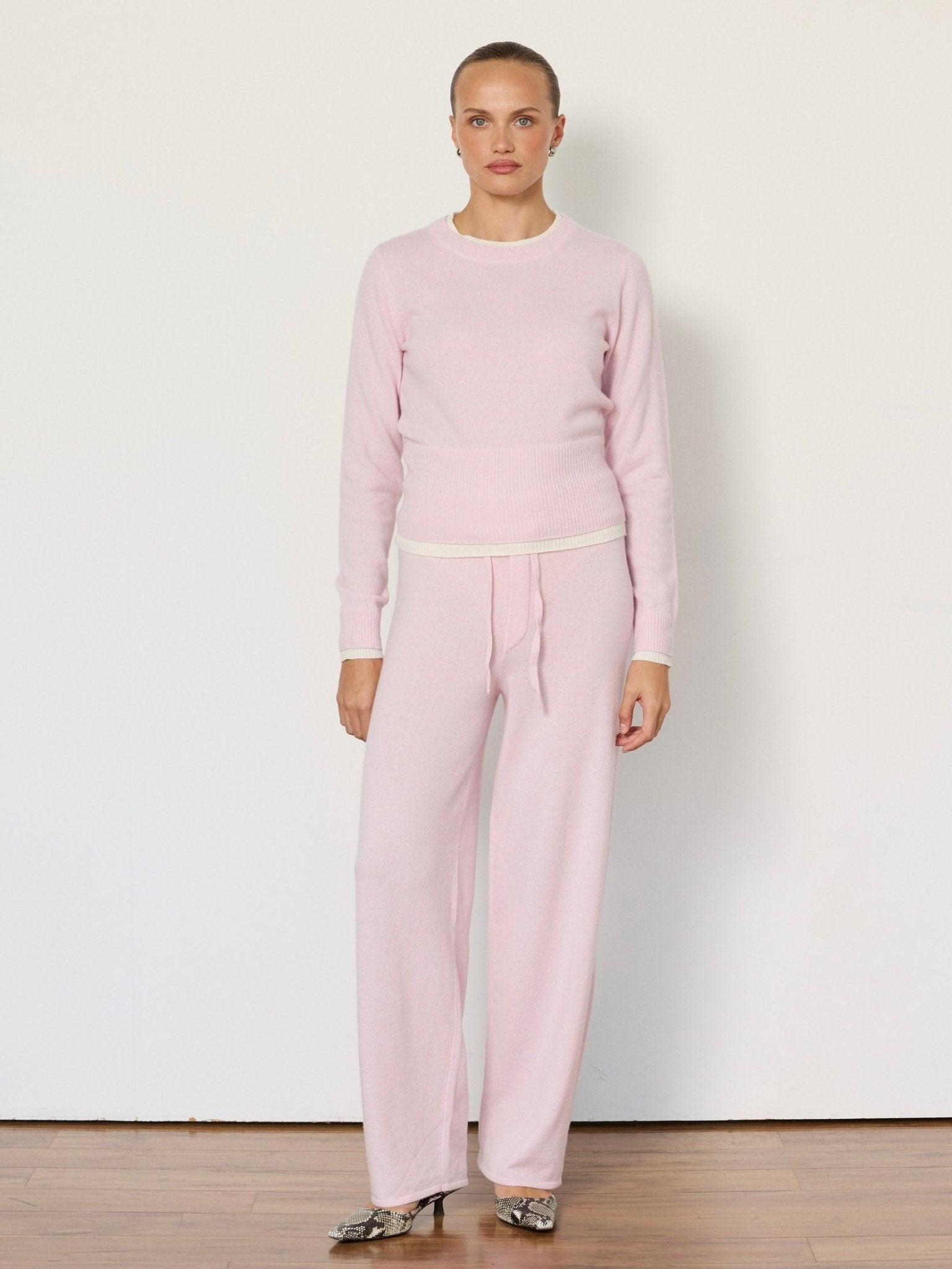 Tove Layered Cashmere Crewneck - Courbe et Compagnie