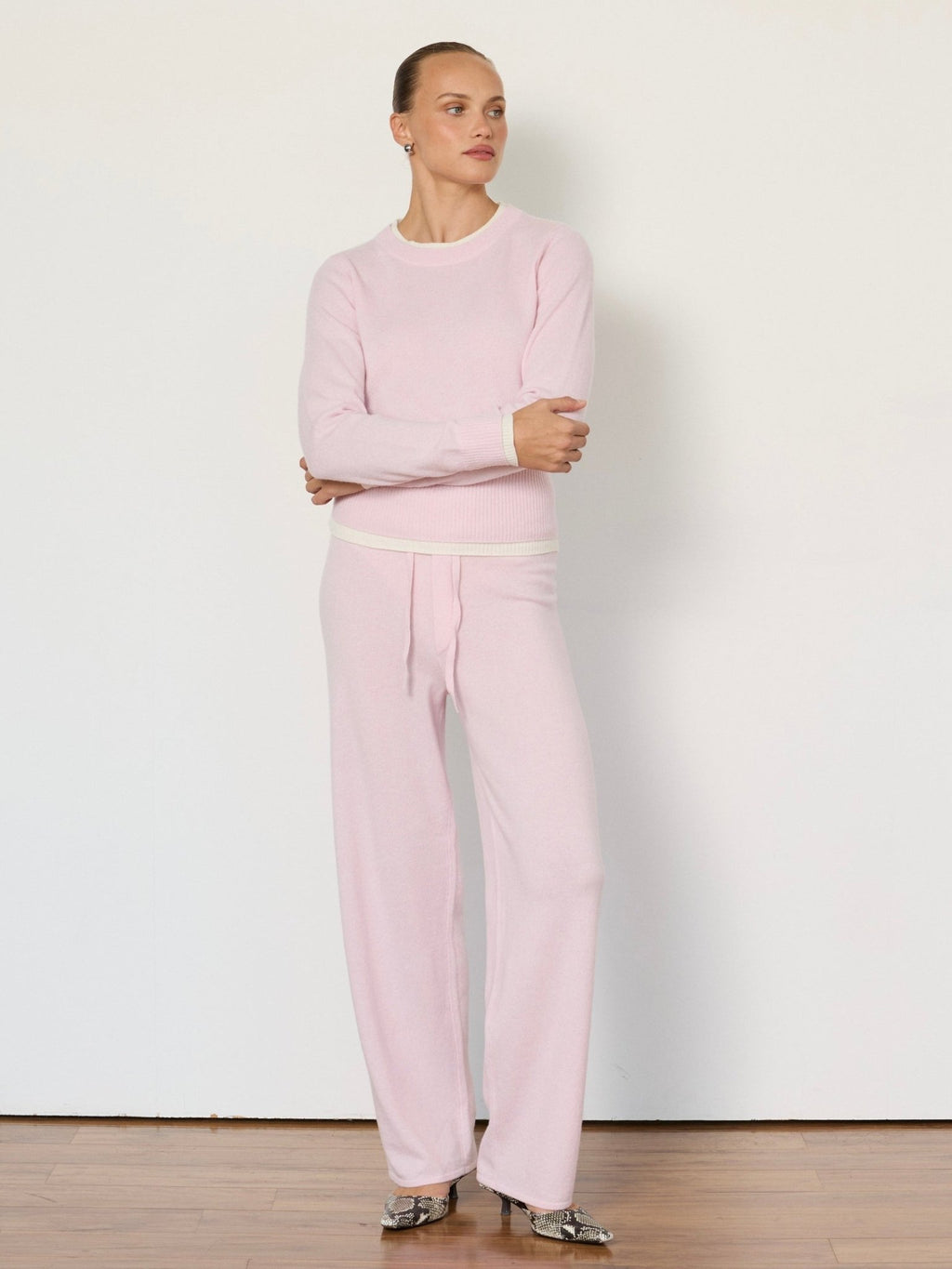 Tove Layered Cashmere Crewneck - Courbe et Compagnie