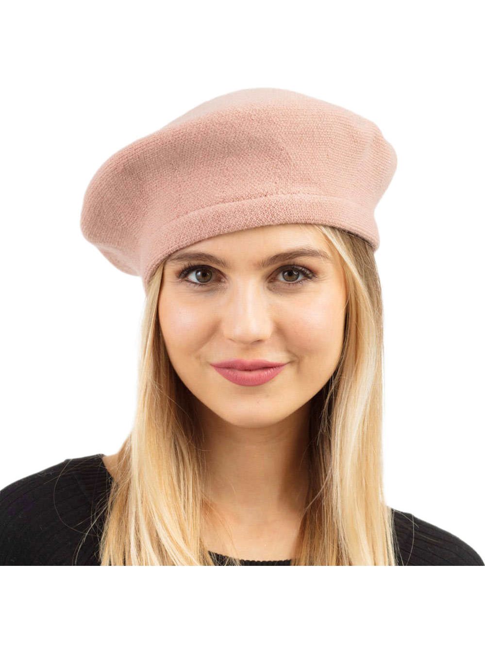 Trendy Fashionable Winter Stretchy Solid Beret Hat - Courbe et Compagnie