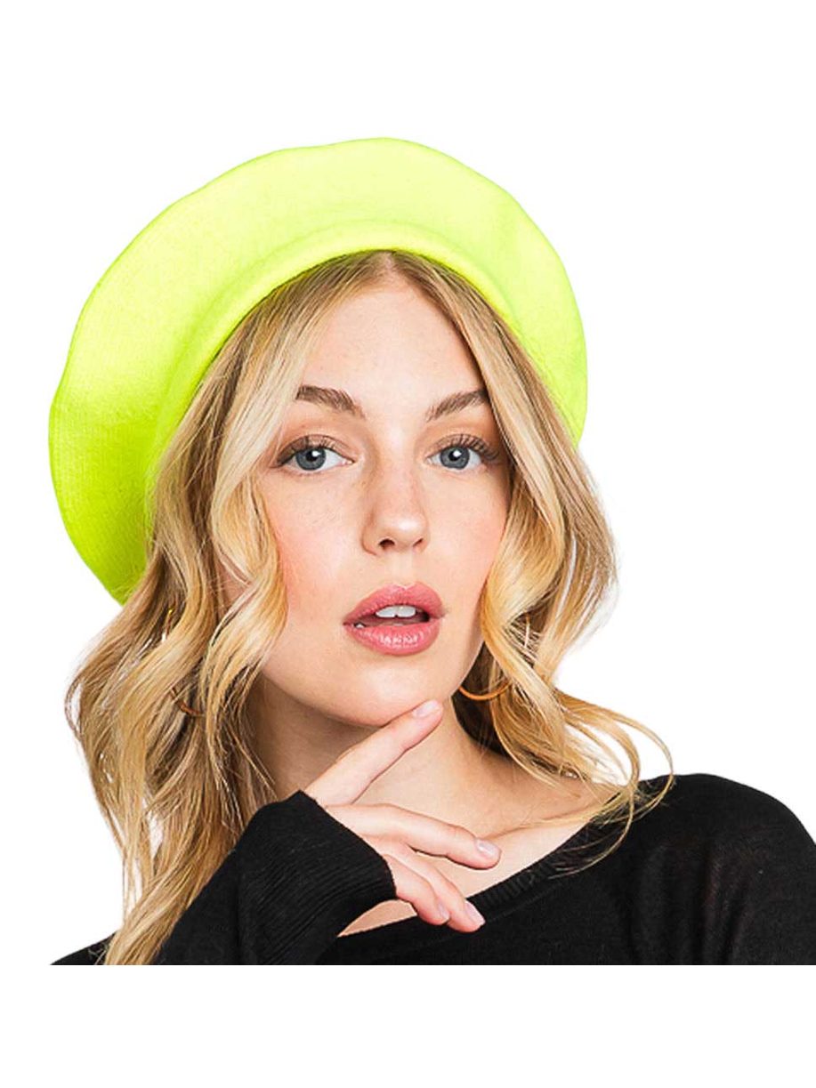 Trendy Fashionable Winter Stretchy Solid Beret Hat - Courbe et Compagnie