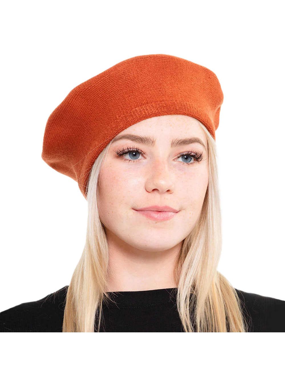 Trendy Fashionable Winter Stretchy Solid Beret Hat - Courbe et Compagnie