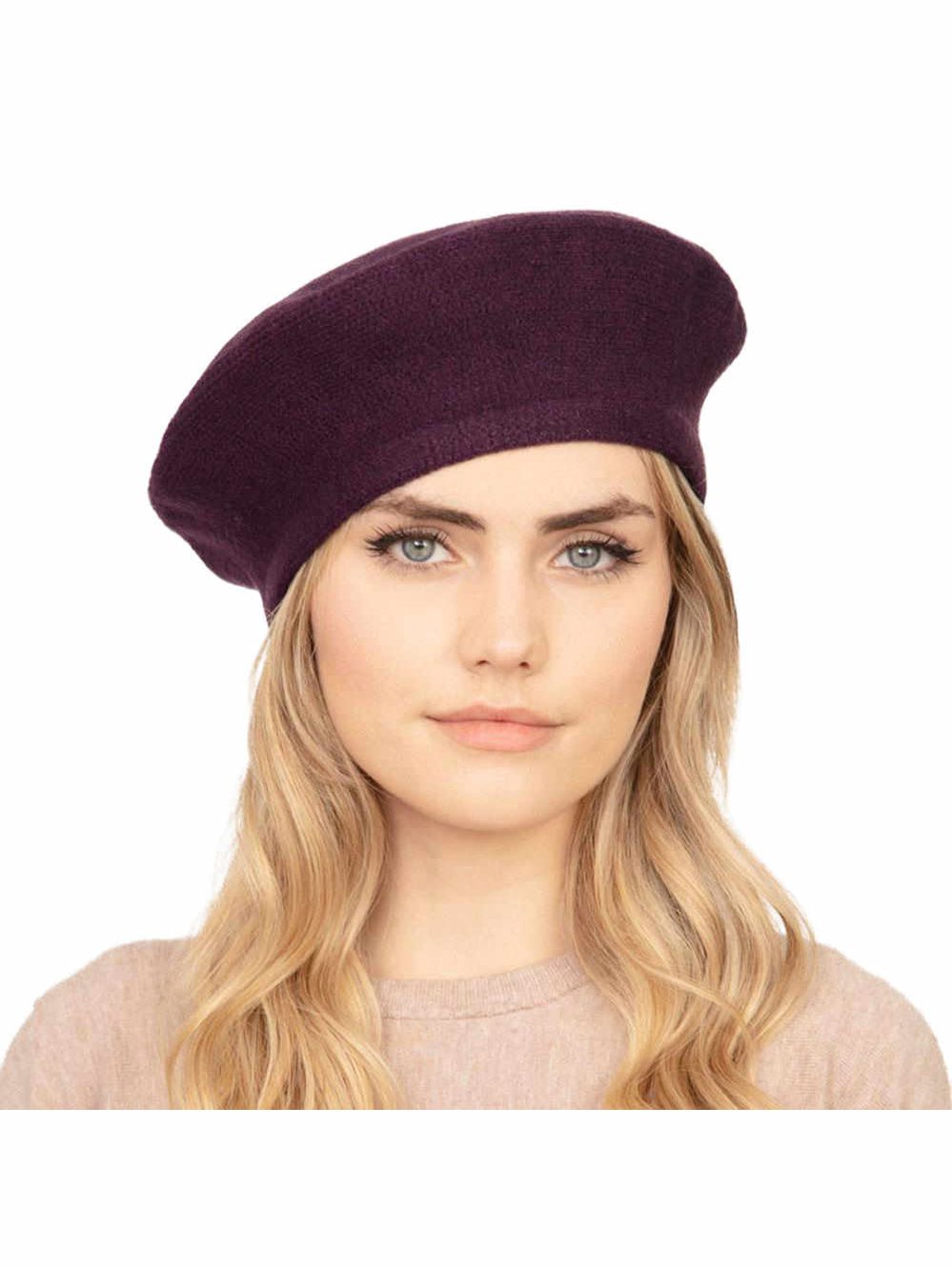 Trendy Fashionable Winter Stretchy Solid Beret Hat - Courbe et Compagnie