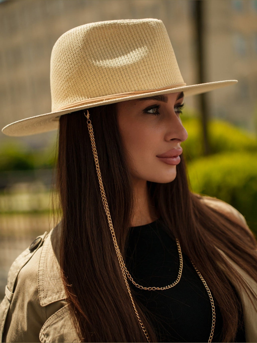 Tribli Doble-Chain Paper Straw Hat - Courbe et Compagnie