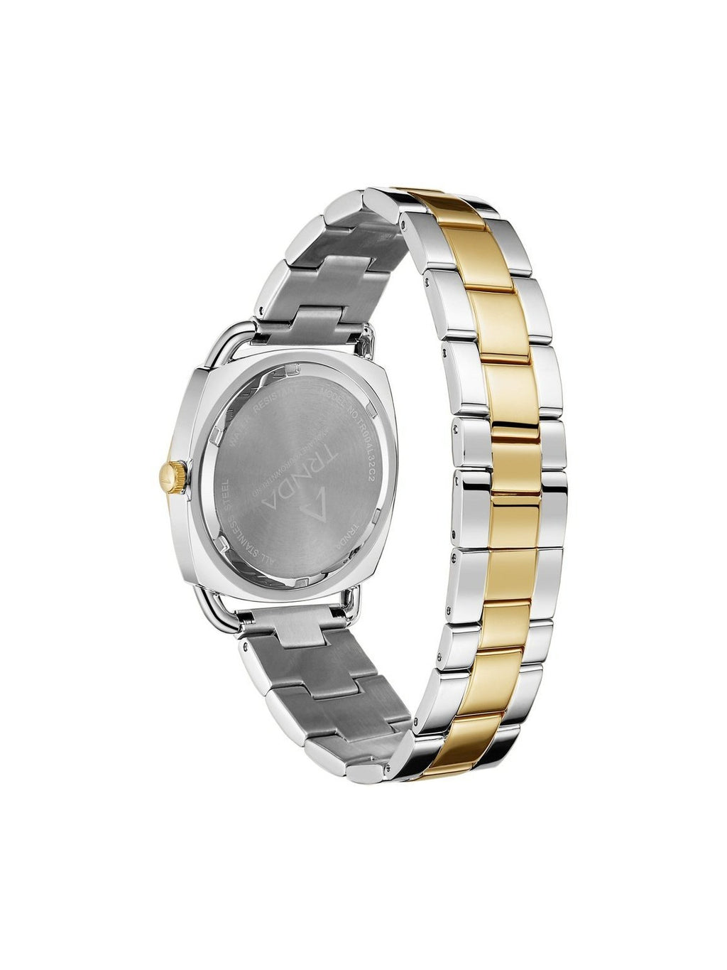 Trnda Women's Stainless Steel Watch, Silver-Gold Band | Trn-35.8 - Courbe et Compagnie
