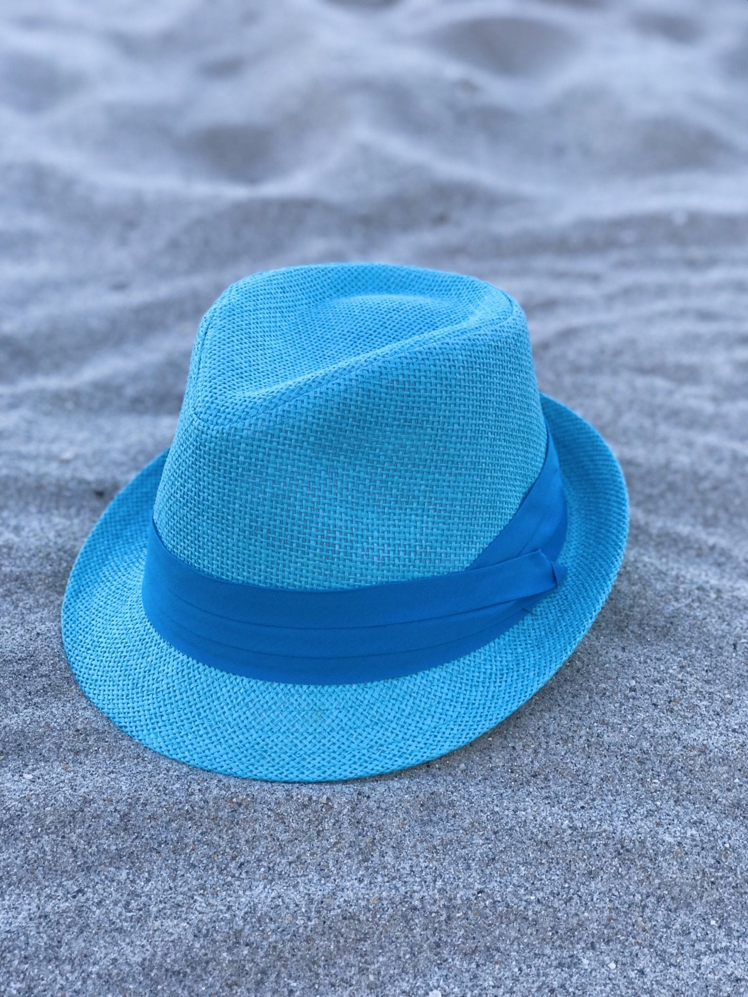 Turquoise Sun Fedora Hat - Courbe et Compagnie