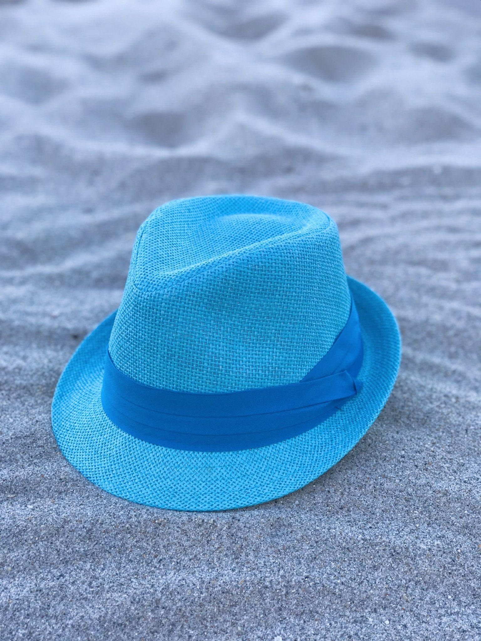 Turquoise Sun Fedora Hat - Courbe et Compagnie