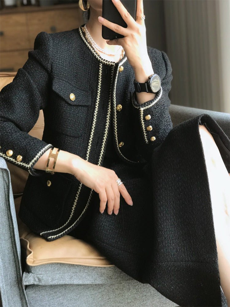 Tweed Skirt Suit - Courbe et Compagnie