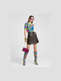 Vegan Leather Mini Pleat Skirt GREENWICH VILLAGE BYMANYC ® New York - Courbe et Compagnie