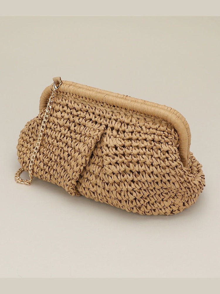 Weave Dumpling Hand Bag / Clutch / Crossbody Bag - Courbe et Compagnie