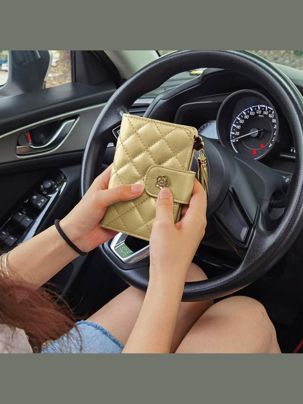 Women PU Leather Clutch Wallet - Courbe et Compagnie