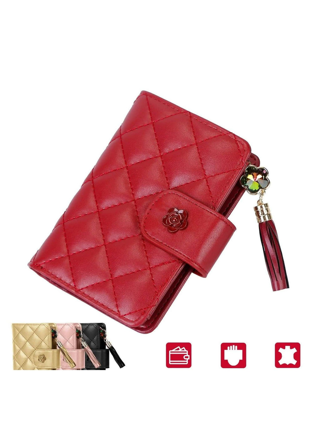 Women PU Leather Clutch Wallet - Courbe et Compagnie