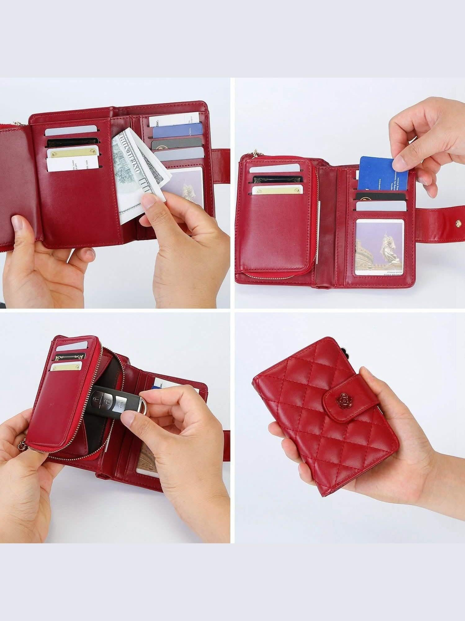 Women PU Leather Clutch Wallet - Courbe et Compagnie