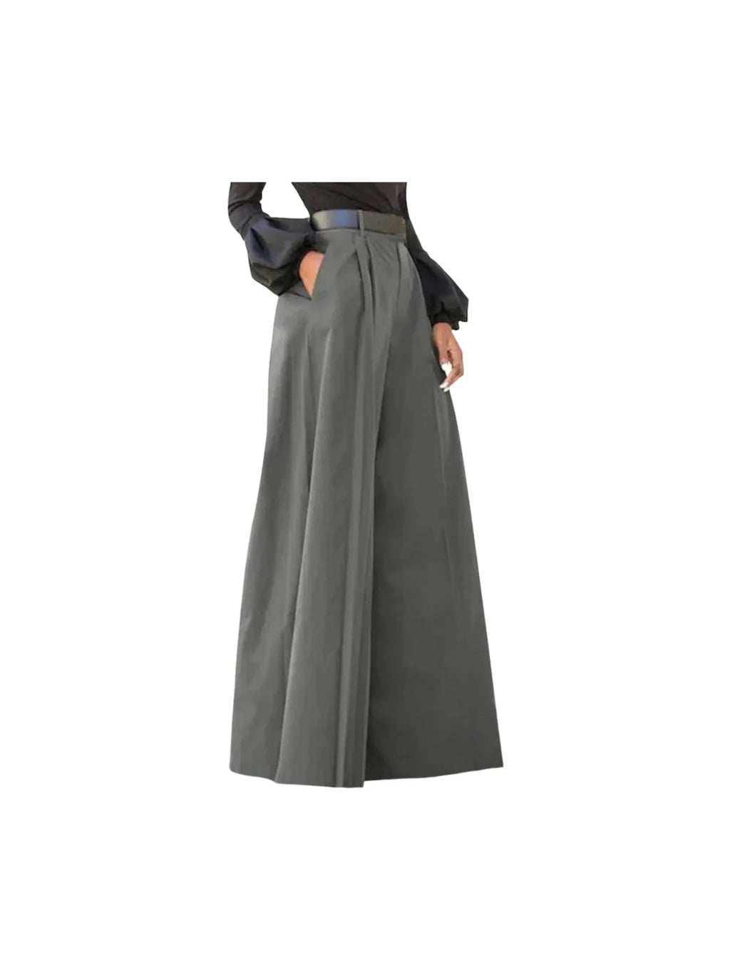 Women’s 2026 Summer Autumn Palazzo Pants - Printed Cropped Cotton Baggy Trousers with Pockets - Courbe et Compagnie