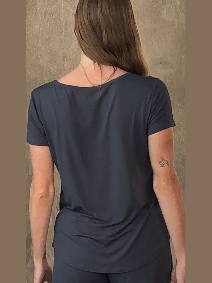 Women’s Bamboo Lounge Set - Lounge T-Shirt + Lounge Shorts - Courbe et Compagnie