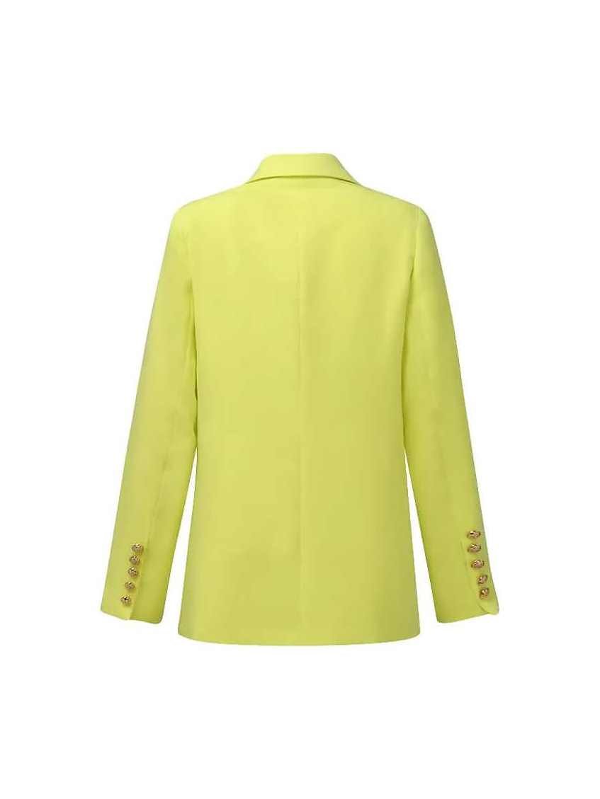 Women's Blazer Solid Color Vintage Style Casual Long Sleeve Coat - Courbe et Compagnie