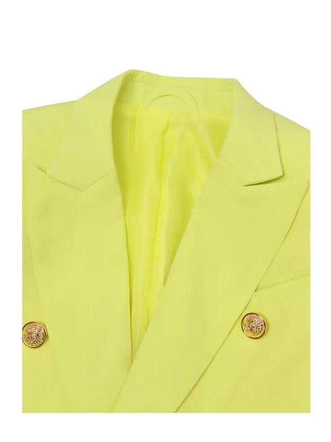 Women's Blazer Solid Color Vintage Style Casual Long Sleeve Coat - Courbe et Compagnie