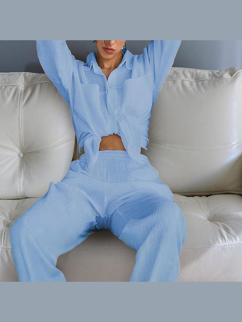 Women's Casual Solid Color Lounge Set - Courbe et Compagnie