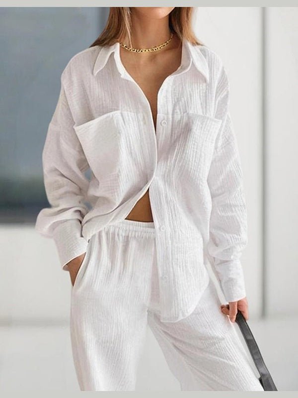 Women's Casual Solid Color Lounge Set - Courbe et Compagnie