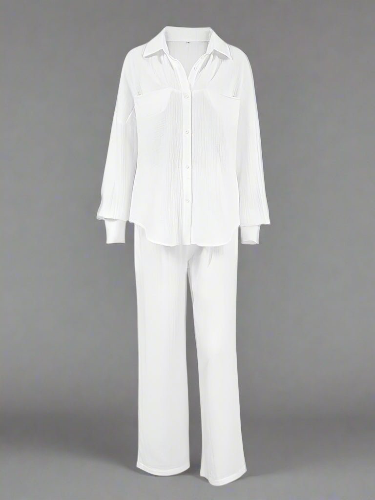 Women's Casual Solid Color Lounge Set - Courbe et Compagnie