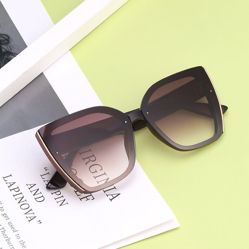 Women's Cat-Eye Oversized Sunglasses — UV Protection Trendy Shades - Courbe et Compagnie