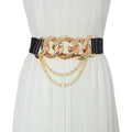 Women's Chain Buckle Elastic Belt - Courbe et Compagnie