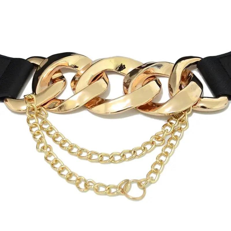 Women's Chain Buckle Elastic Belt - Courbe et Compagnie