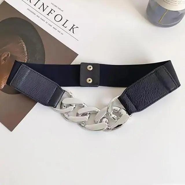 Women's Chain Buckle Elastic Belt - Courbe et Compagnie