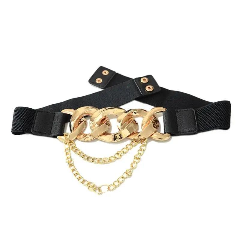 Women's Chain Buckle Elastic Belt - Courbe et Compagnie