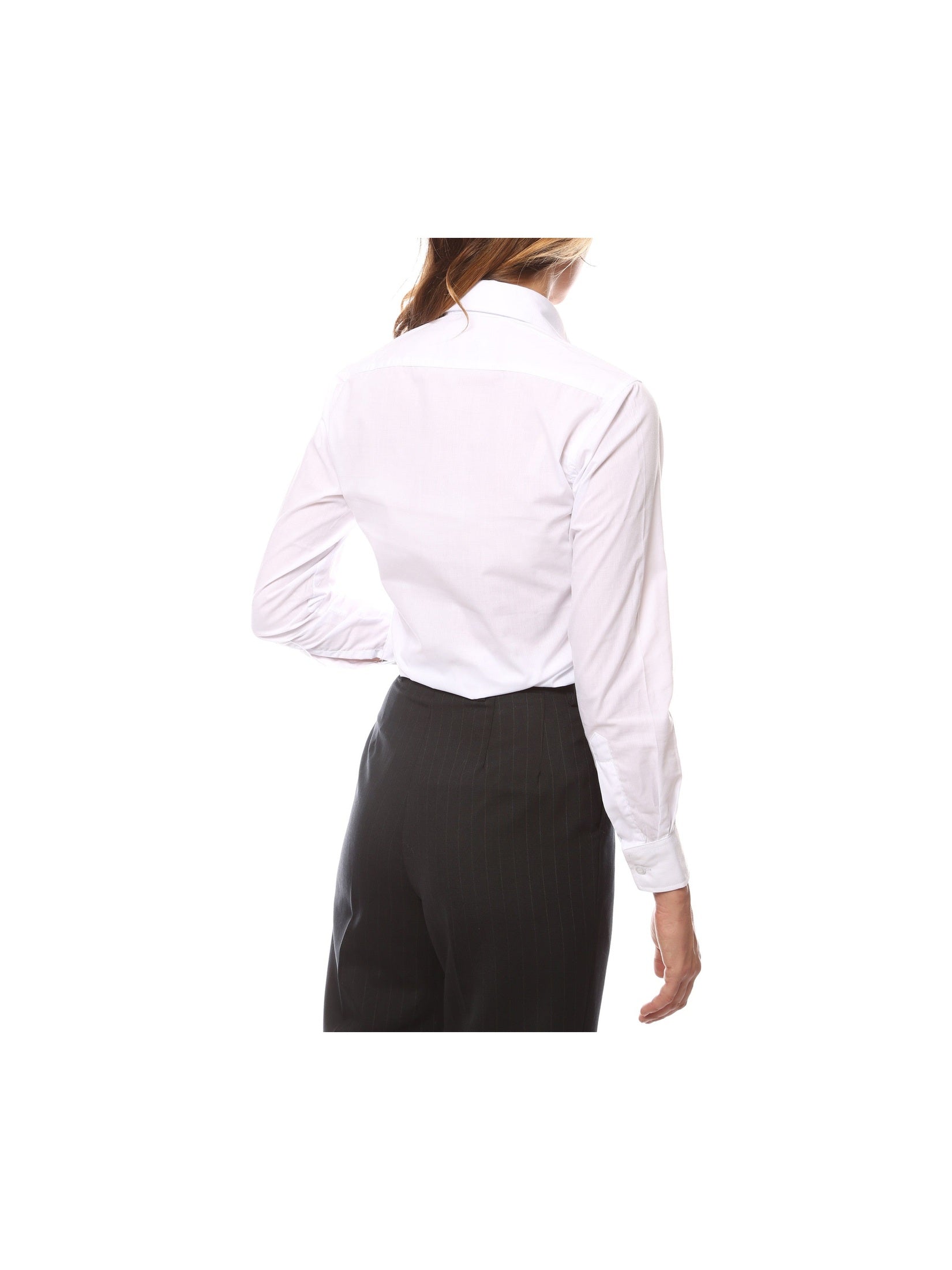 Womens Classic White Dress Shirt - Courbe et Compagnie