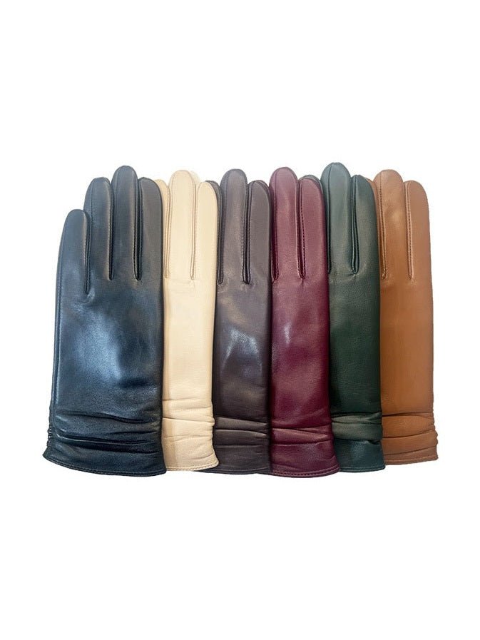 Women's Color Sheepskin Gloves Touch Screen - Courbe et Compagnie