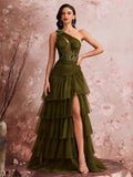 Women's Elegant Tiered Cocktail & Bridesmaid Dress - Courbe et Compagnie
