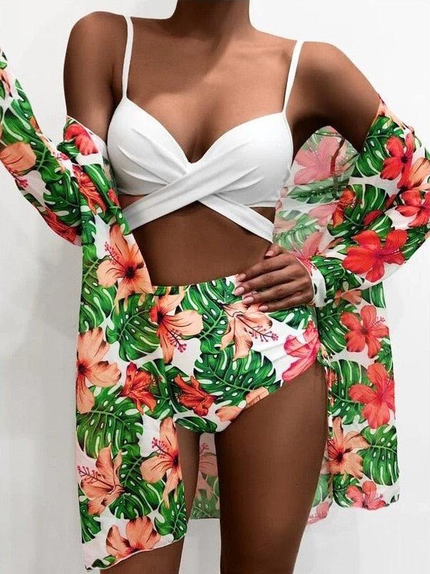Women's Floral Print Bikini Set - Courbe et Compagnie