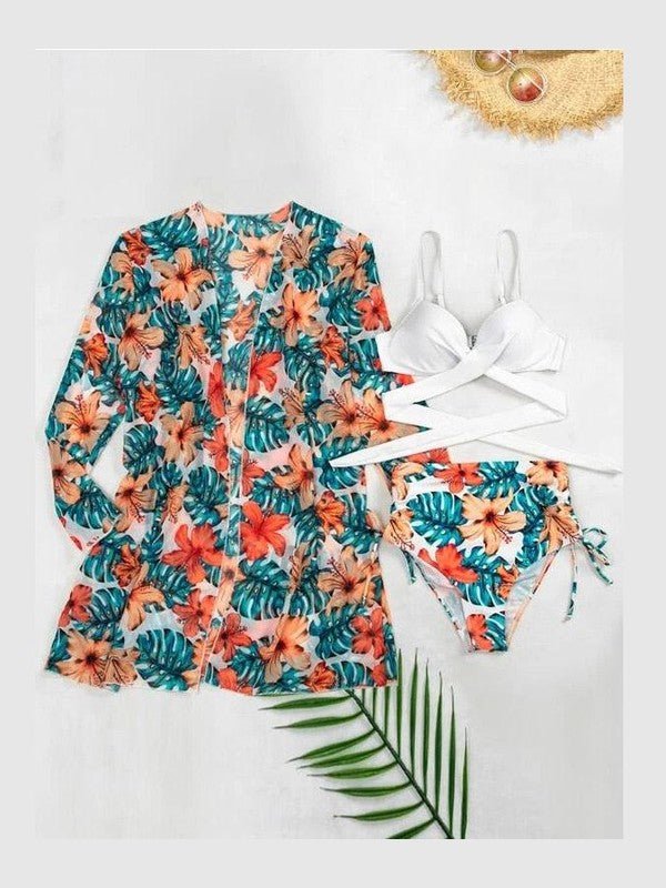 Women's Floral Print Bikini Set - Courbe et Compagnie