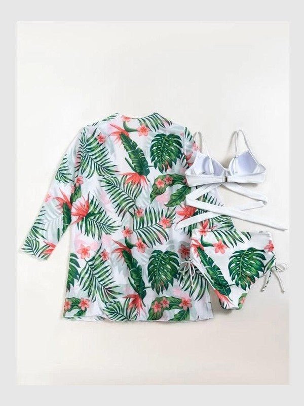 Women's Floral Print Bikini Set - Courbe et Compagnie