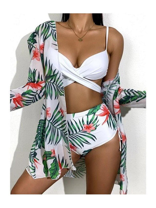 Women's Floral Print Bikini Set - Courbe et Compagnie