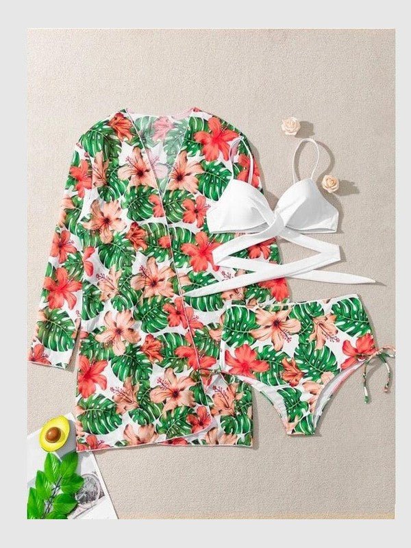 Women's Floral Print Bikini Set - Courbe et Compagnie