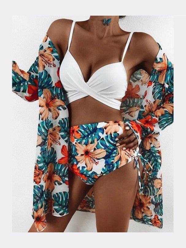 Women's Floral Print Bikini Set - Courbe et Compagnie