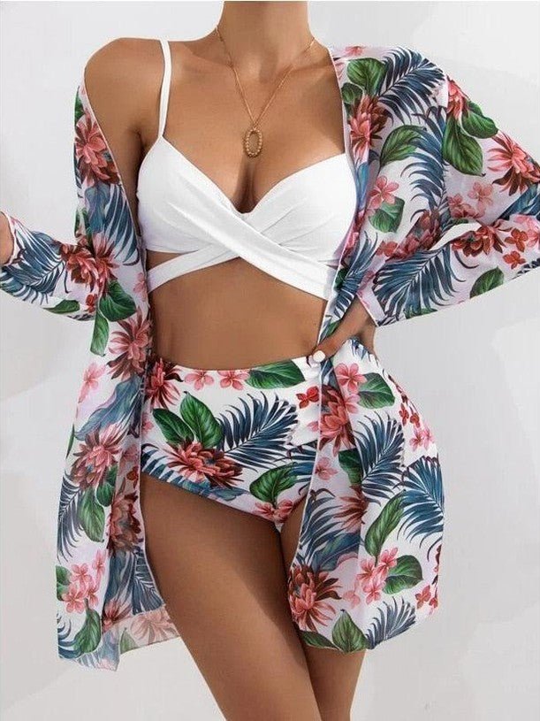 Women's Floral Print Bikini Set - Courbe et Compagnie