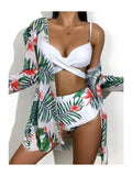 Women's Floral Print Bikini Set - Courbe et Compagnie