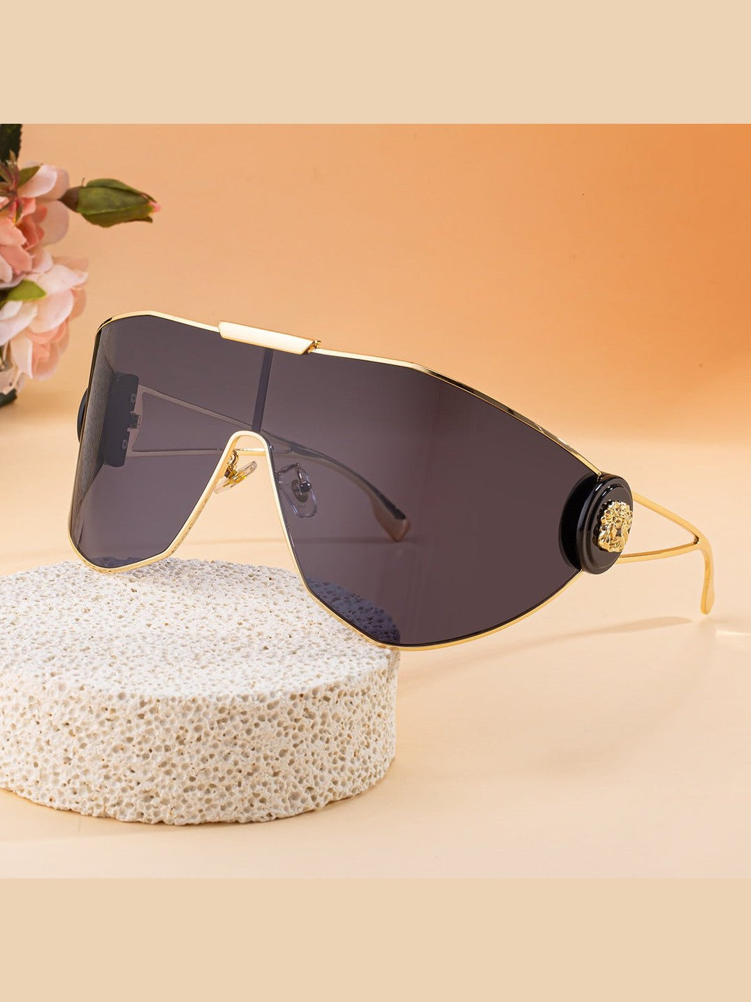 Women's Full-Frame Sports Aviator Sunglasses — Integrated Lens UV Protection - Courbe et Compagnie