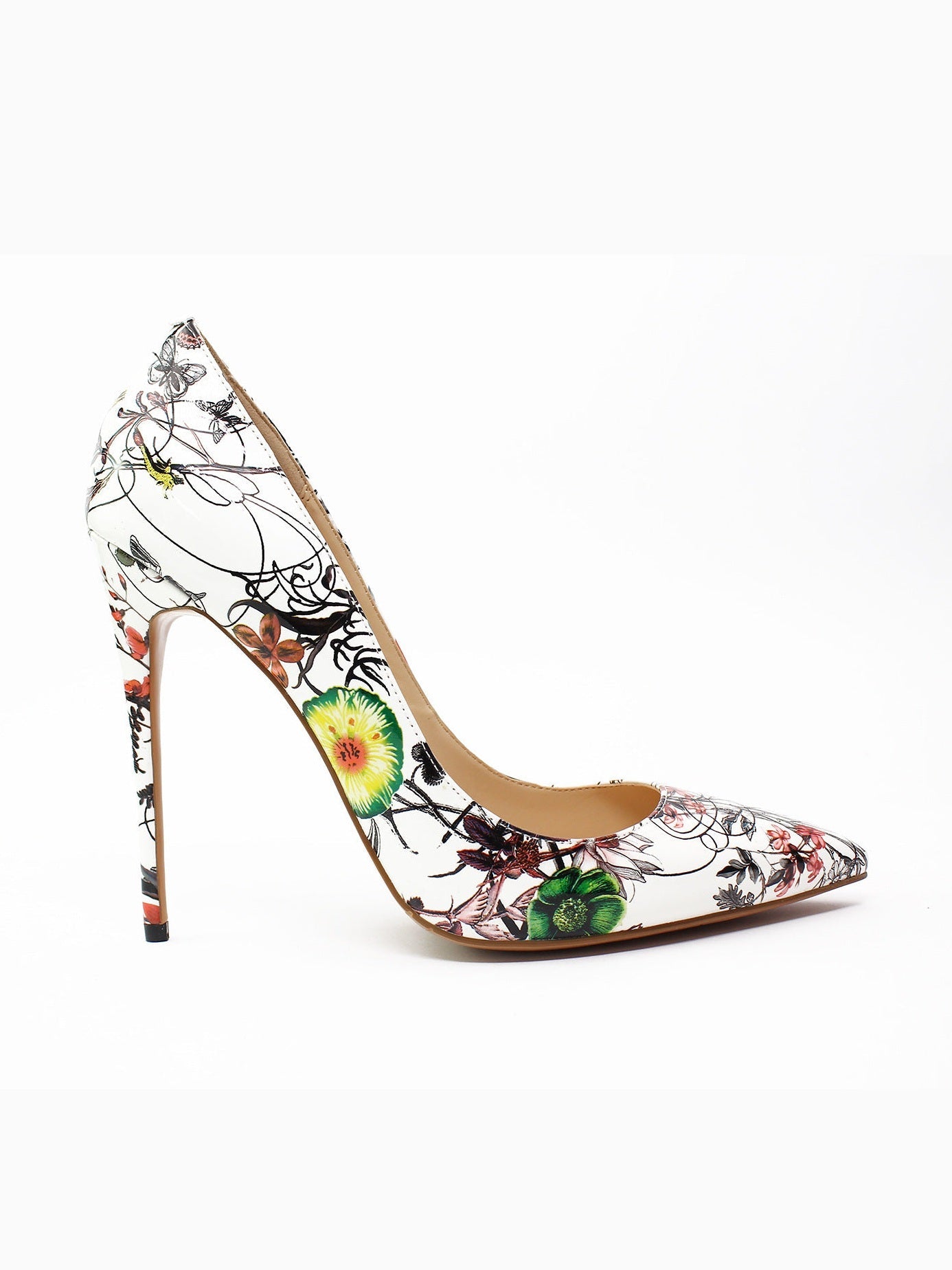 Women's Graffiti Pointed Toe Stiletto Heels — Artistic High Heel Pumps - Courbe et Compagnie