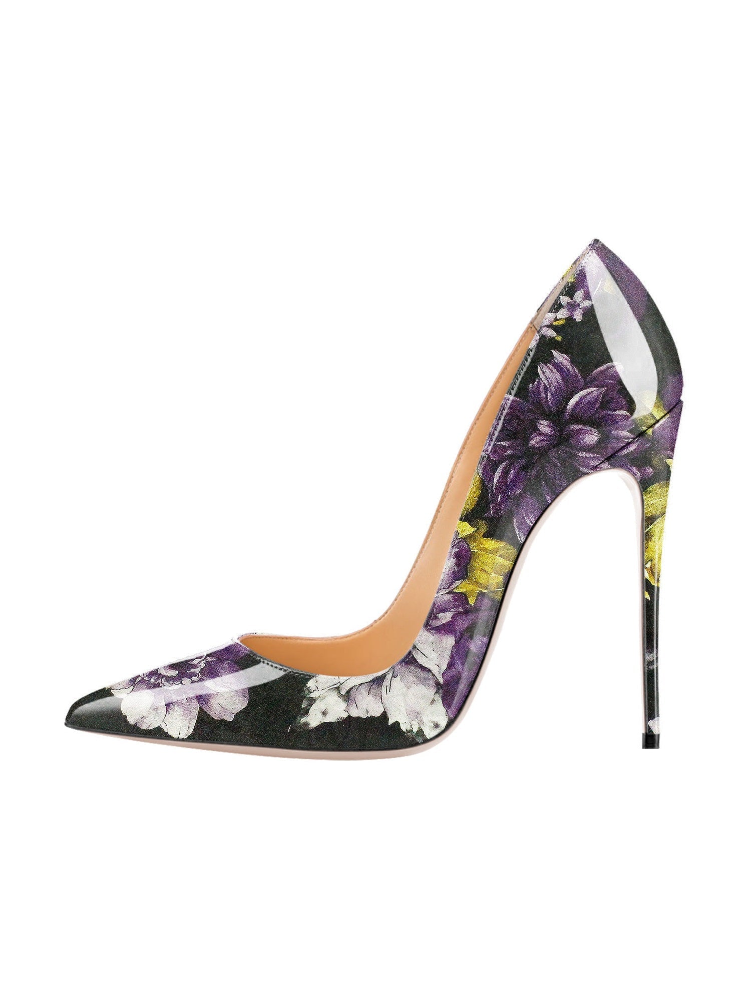 Women's Graffiti Pointed Toe Stiletto Heels — Artistic High Heel Pumps - Courbe et Compagnie